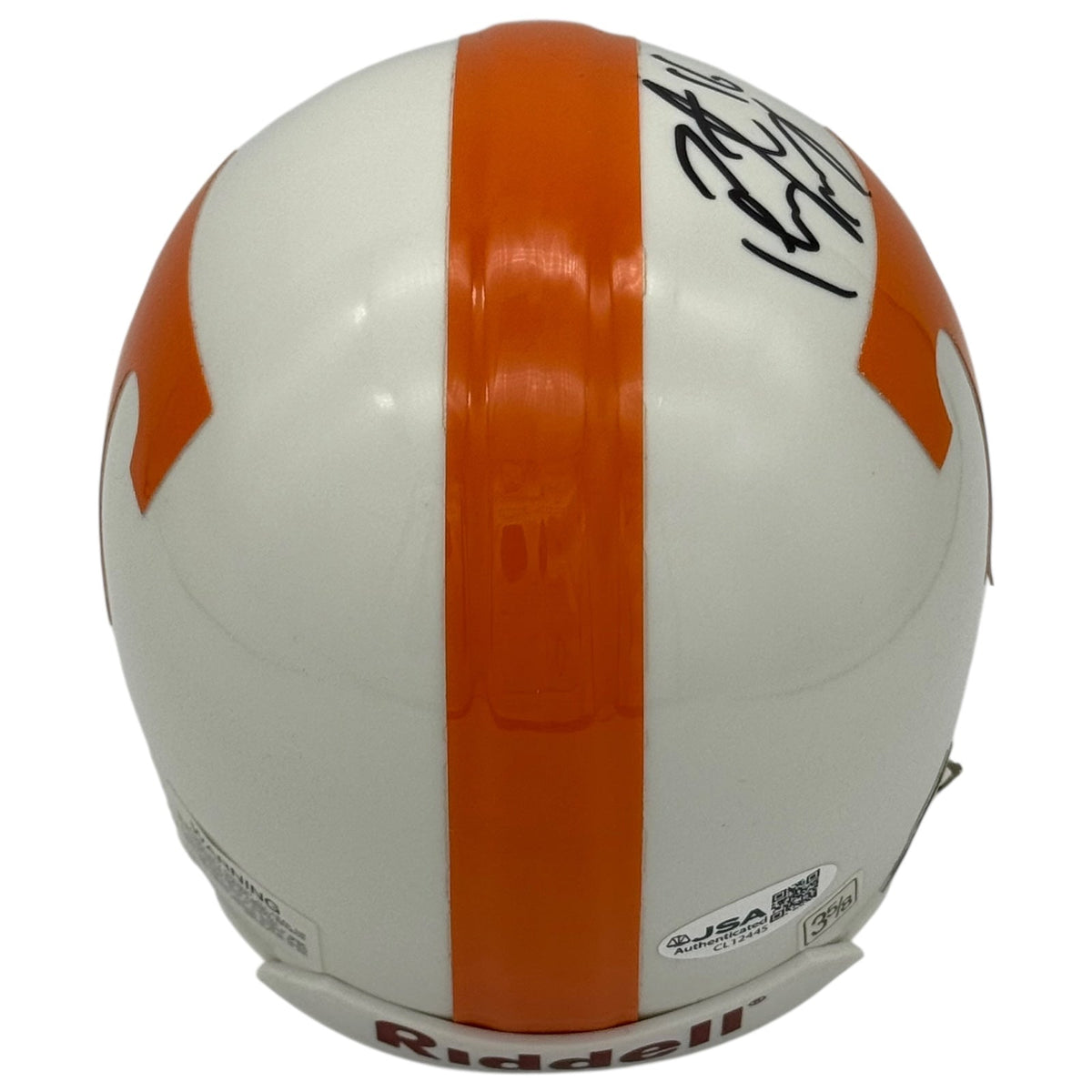 Autographed Peyton Manning Tennessee Vols Mini Helmet-Powers Sports Memorabilia