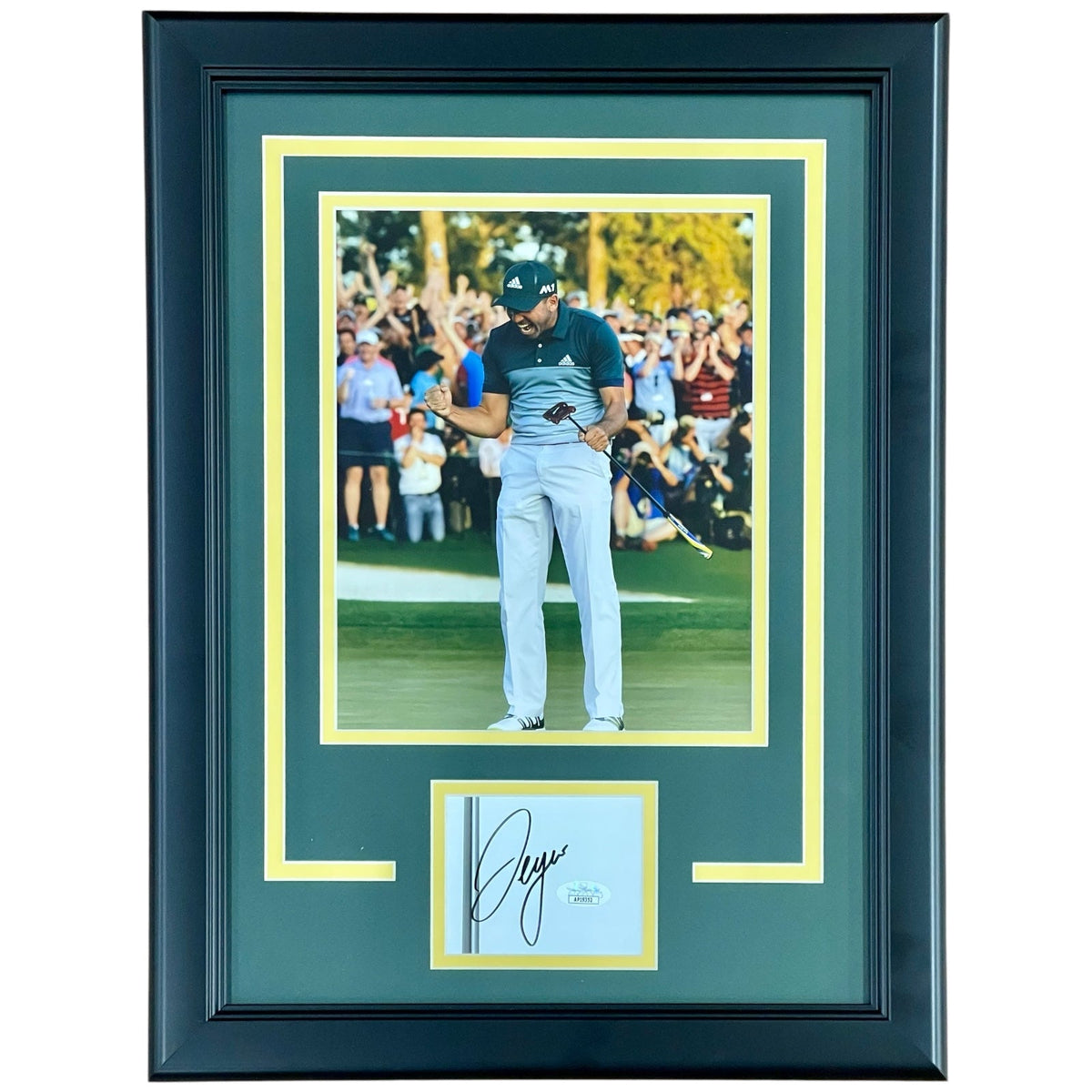 Autographed Sergio Garcia Golf (Masters Celebration) "Signature Series" Frame - JSA-Powers Sports Memorabilia