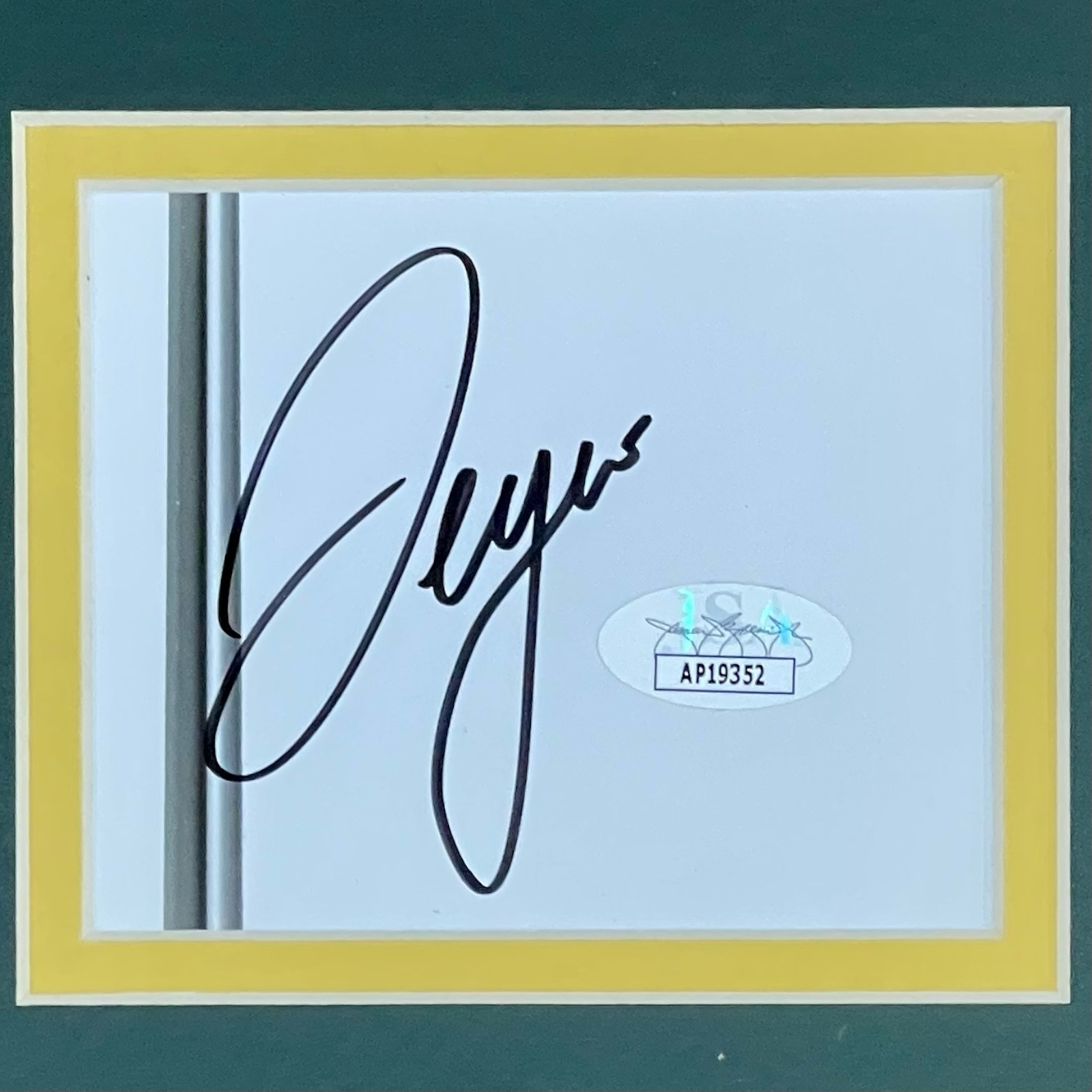 Autographed Sergio Garcia Golf (Masters Celebration) "Signature Series" Frame - JSA-Powers Sports Memorabilia