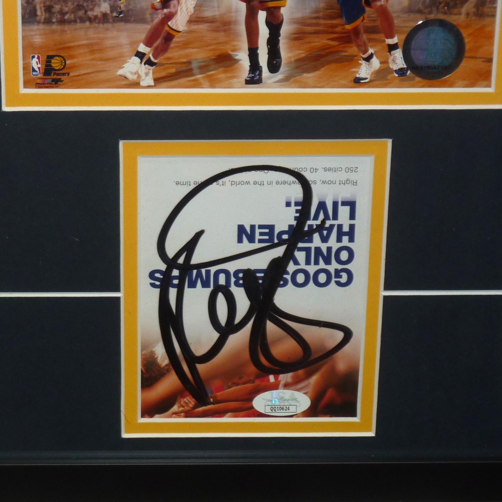 Autographed Reggie Miller Indiana Pacers "Signatures Series" Frame - JSA-Powers Sports Memorabilia