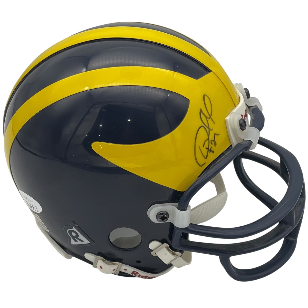 Autographed Desmond Howard Michigan Wolverines Mini Helmet-Powers Sports Memorabilia