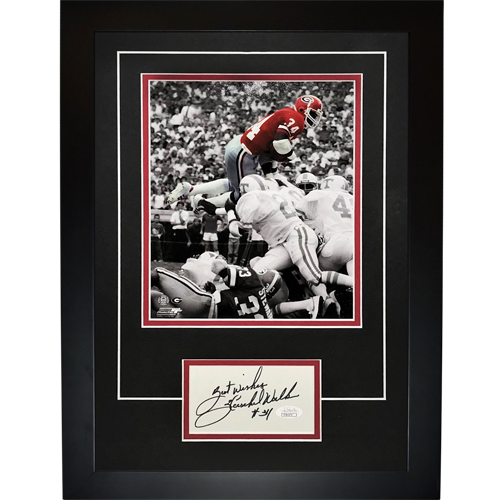 Autographed Herschel Walker Georgia Bulldogs "Signature Series" Frame - JSA-Powers Sports Memorabilia
