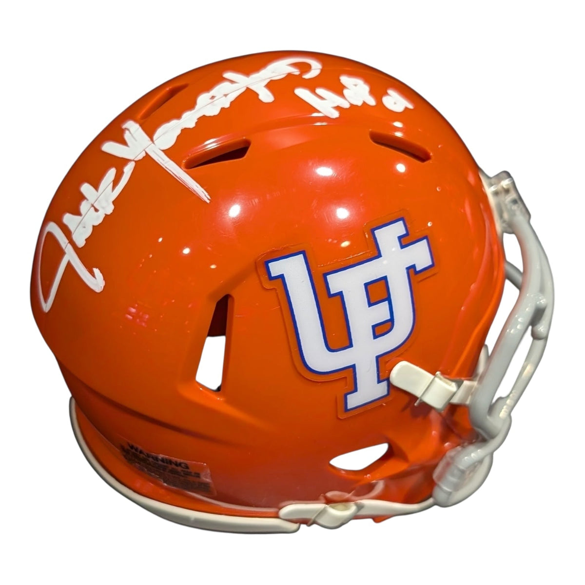 Autographed Jack Youngblood Florida Gators (Throwback) Mini Helmet w/ "HOF 01"-Powers Sports Memorabilia