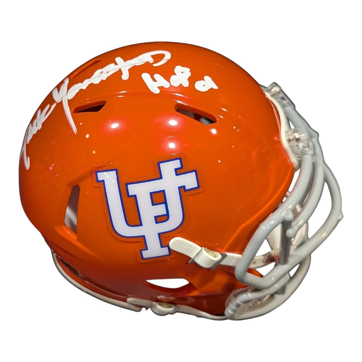 Autographed Jack Youngblood Florida Gators (Throwback) Mini Helmet w/ "HOF 01"-Powers Sports Memorabilia