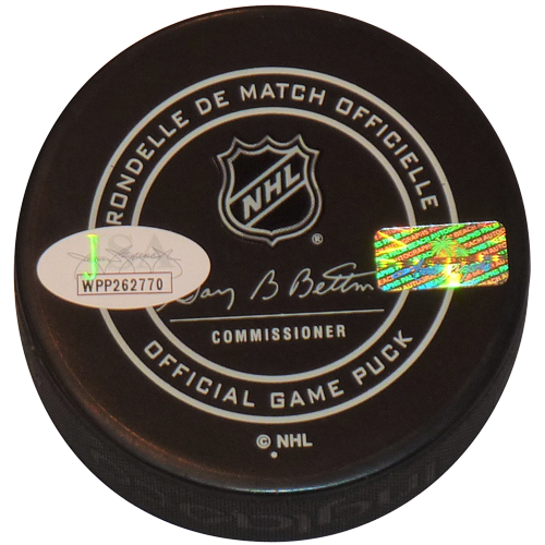 Autographed Andrei Vasilevskiy Tampa Bay Lightning Official Game Puck in Cube - JSA Witness-Powers Sports Memorabilia