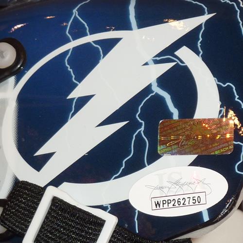 Autographed Andrei Vasilevskiy Tampa Bay Lightning Mini Goalie Mask - JSA Witness-Powers Sports Memorabilia