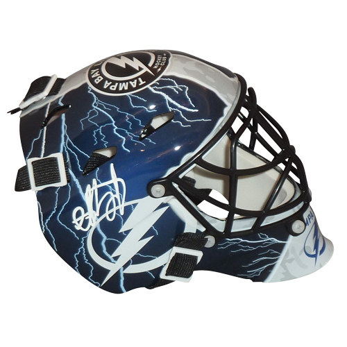 Autographed Andrei Vasilevskiy Tampa Bay Lightning Mini Goalie Mask - JSA Witness-Powers Sports Memorabilia