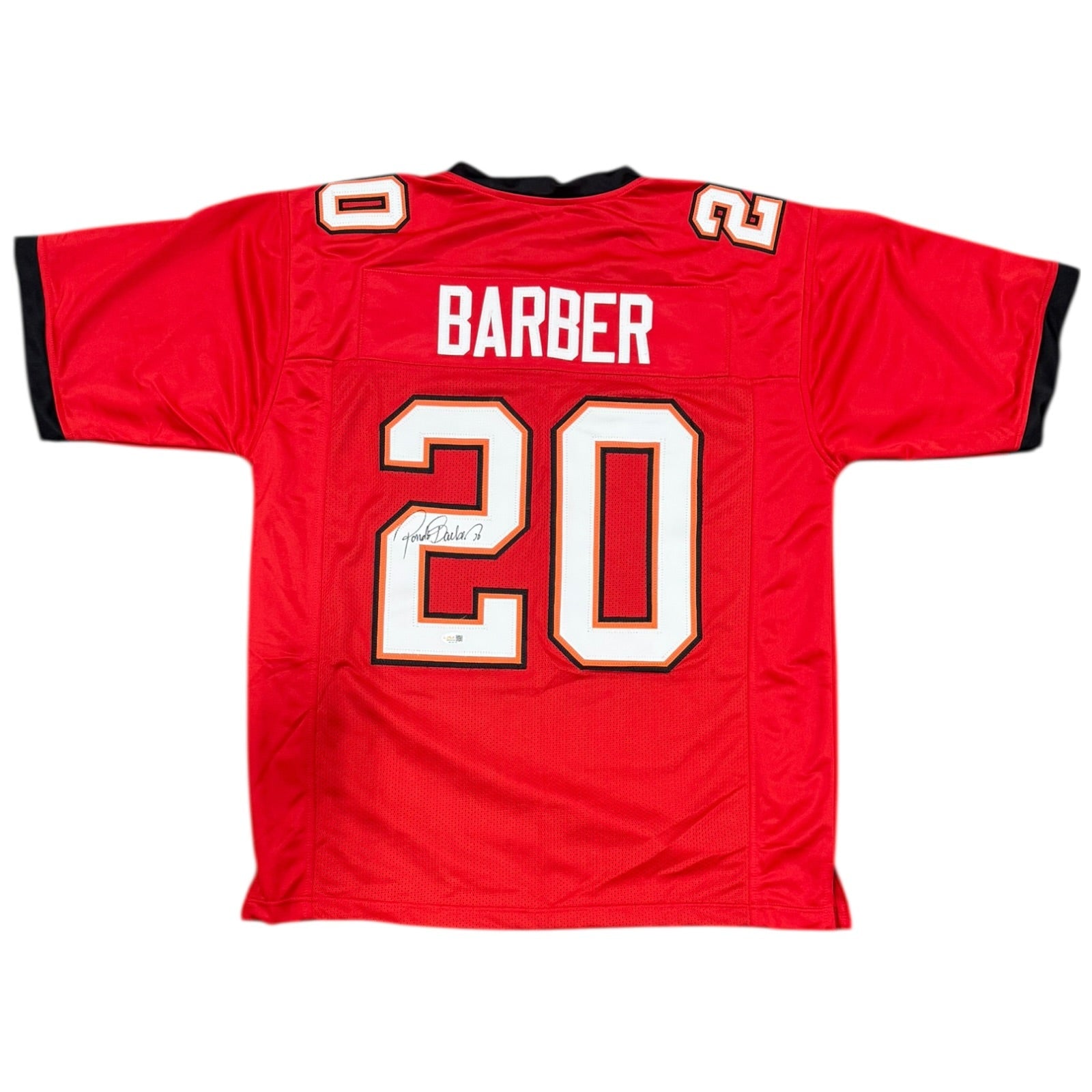Autographed Ronde Barber Tampa Bay (Red #20) Custom Jersey - JSA-Powers Sports Memorabilia