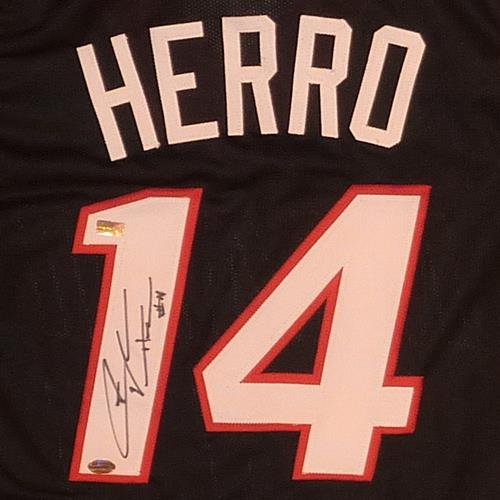 Autographed Tyler Herro Miami (Black #14) Custom Jersey-Powers Sports Memorabilia