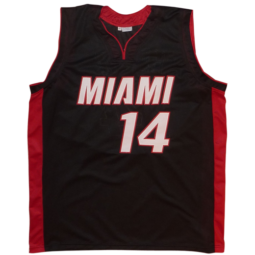 Autographed Tyler Herro Miami (Black #14) Custom Jersey-Powers Sports Memorabilia