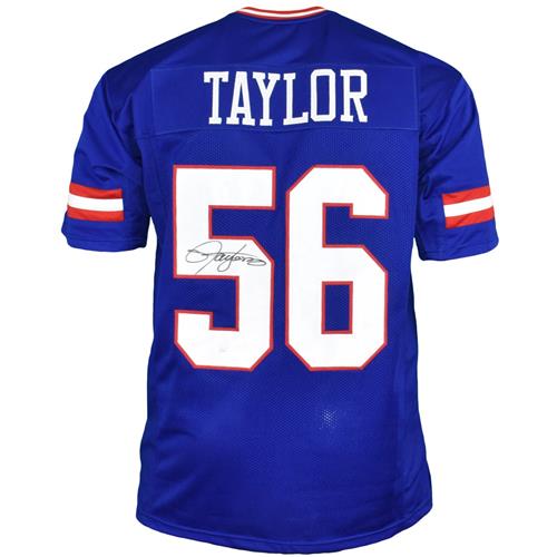 Autographed Lawrence Taylor New York Giants (Blue #56) Custom Jersey - JSA-Powers Sports Memorabilia