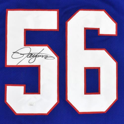 Autographed Lawrence Taylor New York Giants (Blue #56) Custom Jersey - JSA-Powers Sports Memorabilia