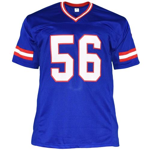 Autographed Lawrence Taylor New York Giants (Blue #56) Custom Jersey - JSA-Powers Sports Memorabilia