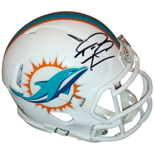 Autographed Tua Tagovailoa Miami Dolphins (Speed) Mini Helmet - Fanatics-Powers Sports Memorabilia