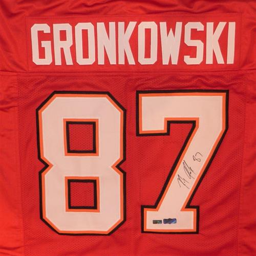 Autographed Rob Gronkowski Tampa Bay (Red #87) Custom Jersey - Radtke-Powers Sports Memorabilia