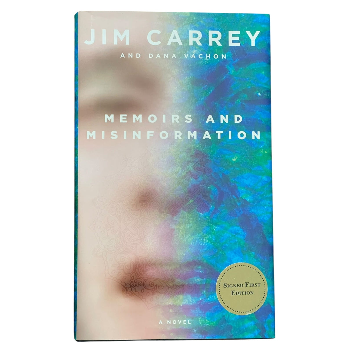 Autographed Jim Carrey Book Memoirs and Misinformation with Dana Vochon - Signed First Edition Special Drawing-Powers Sports Memorabilia