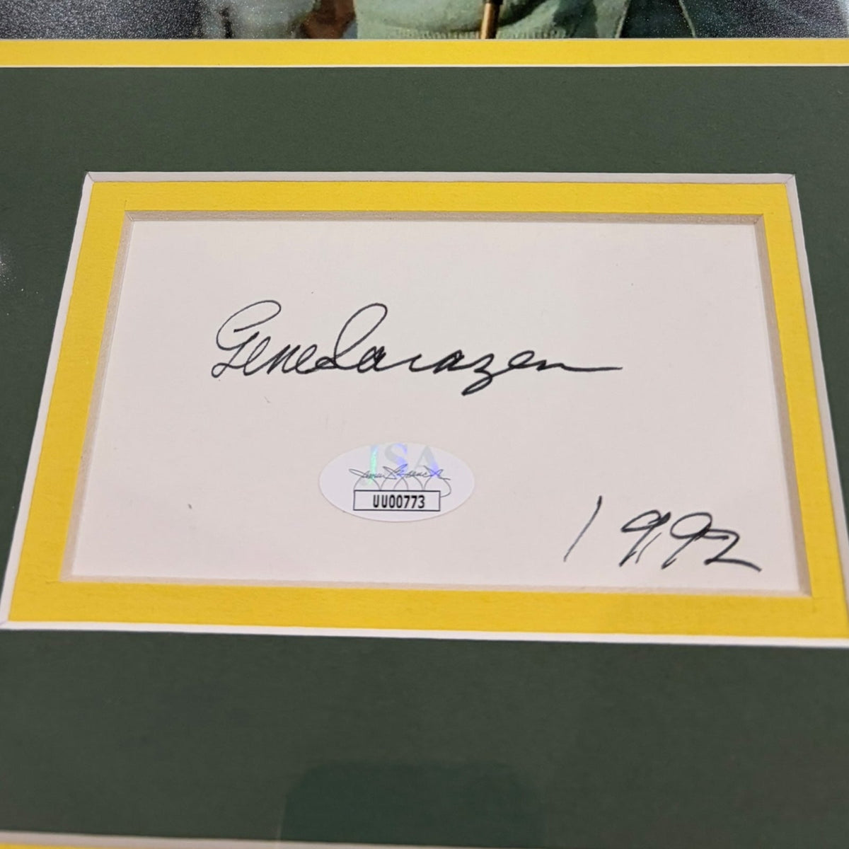Autographed Sam Snead, Gene Sarazen And Byron Nelson Masters The Starters Deluxe Framed Piece - JSA-Powers Sports Memorabilia