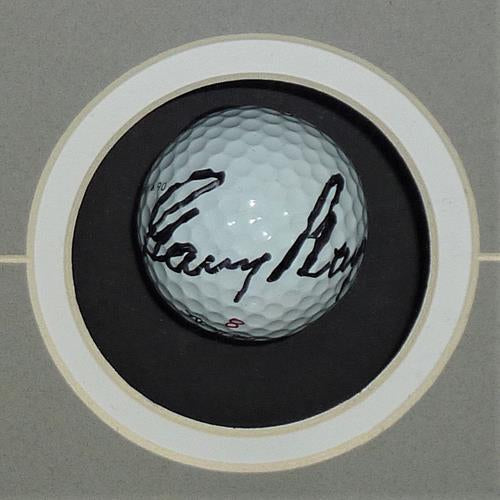 Autographed Jack Nicklaus, Arnold Palmer And Gary Player Golf Ball Shadowbox Deluxe Frame - JSA Full Letters-Powers Sports Memorabilia