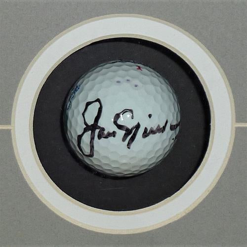 Autographed Jack Nicklaus, Arnold Palmer And Gary Player Golf Ball Shadowbox Deluxe Frame - JSA Full Letters-Powers Sports Memorabilia