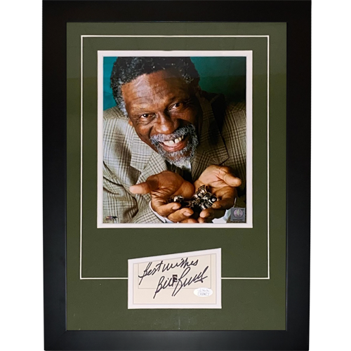 Autographed Bill Russell Boston Celtics Signature Series Frame - JSA-Powers Sports Memorabilia