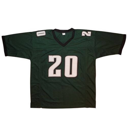 Autographed Brian Dawkins Philadelphia (Green #20) Custom Jersey - JSA-Powers Sports Memorabilia