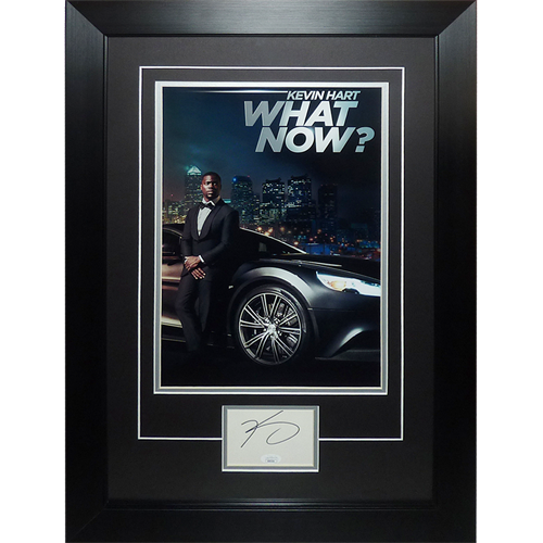 Kevin Hart What Now 11x17 Poster Deluxe Framed with Autograph - JSA | Collectible Memorabilia-Powers Sports Memorabilia