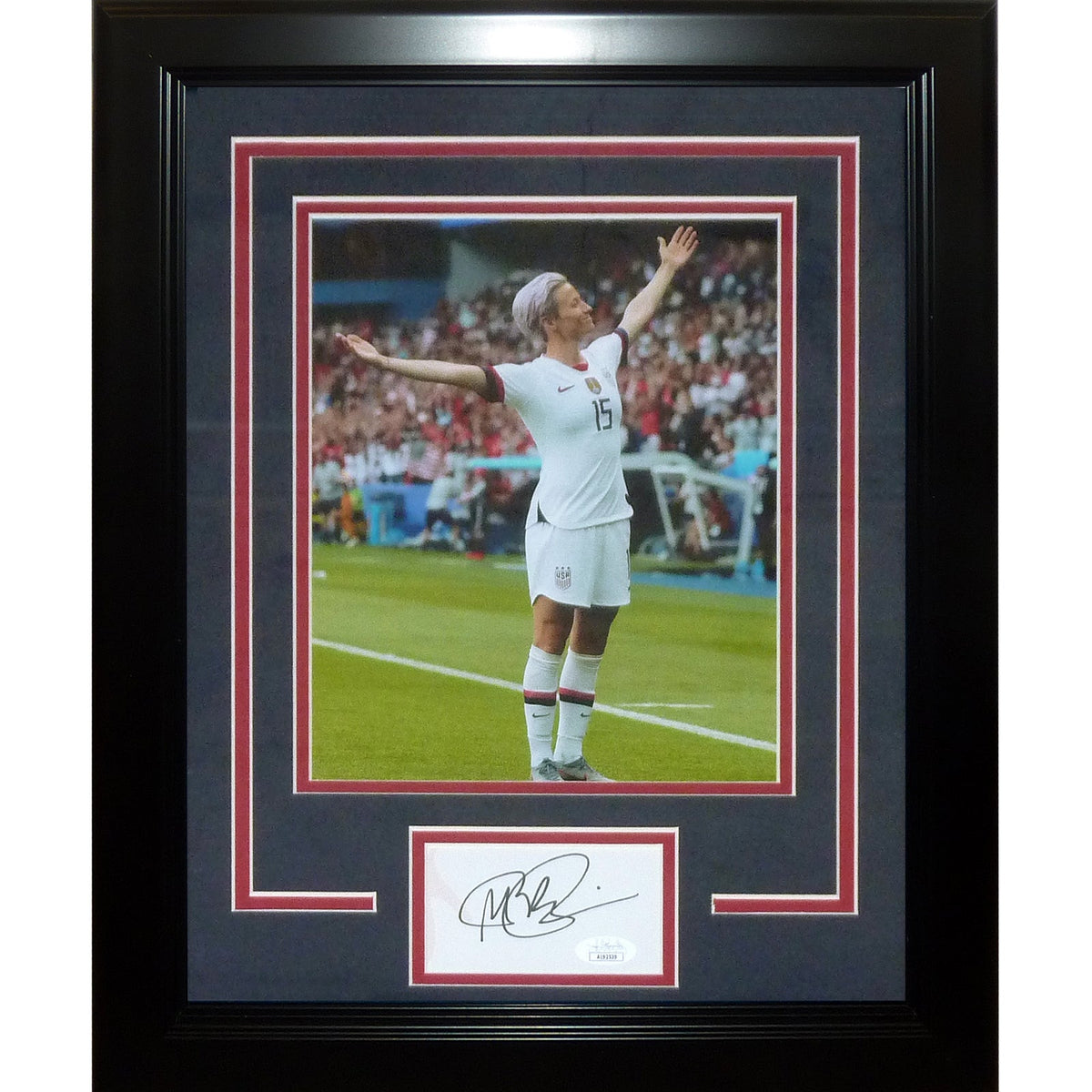 Autographed Megan Rapinoe US Womens Soccer (World Cup) Signature Series Frame - JSA-Powers Sports Memorabilia