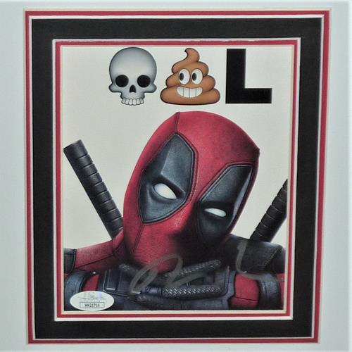 Deadpool Full-Size Movie Poster Deluxe Framed with Ryan Reynolds Autograph - JSA | Collectible Memorabilia-Powers Sports Memorabilia
