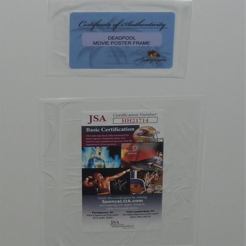 Deadpool Full-Size Movie Poster Deluxe Framed with Ryan Reynolds Autograph - JSA | Collectible Memorabilia-Powers Sports Memorabilia