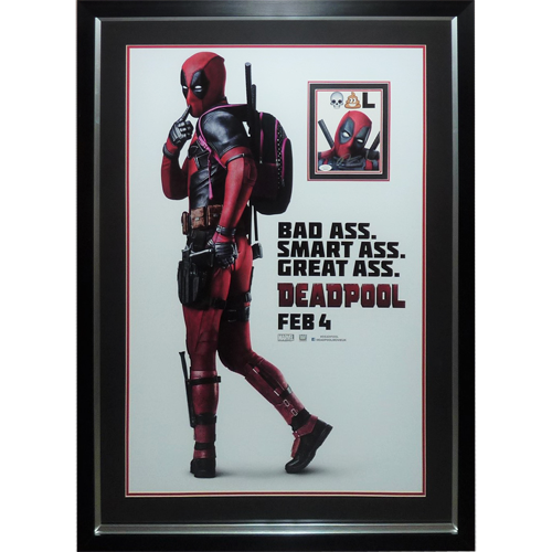 Deadpool Full-Size Movie Poster Deluxe Framed with Ryan Reynolds Autograph - JSA | Collectible Memorabilia-Powers Sports Memorabilia