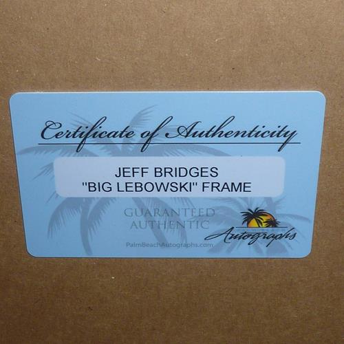 Autographed Jeff Bridges The Big Lebowski Signature Series Frame - JSA-Powers Sports Memorabilia
