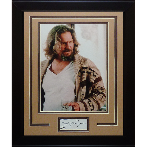 Autographed Jeff Bridges The Big Lebowski Signature Series Frame - JSA-Powers Sports Memorabilia