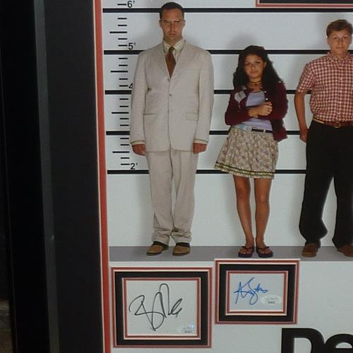 Arrested Development Full-Size TV Poster Deluxe Framed with all 9 Cast Autographs - JSA | Collectible Memorabilia-Powers Sports Memorabilia