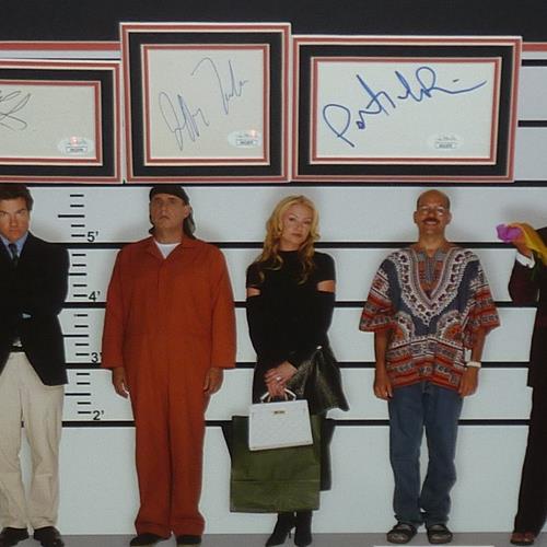 Arrested Development Full-Size TV Poster Deluxe Framed with all 9 Cast Autographs - JSA | Collectible Memorabilia-Powers Sports Memorabilia