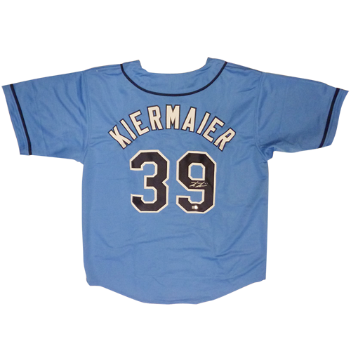 Autographed Kevin Kiermaier Tampa Bay (Baby Blue #39) Custom Jersey - JSA-Powers Sports Memorabilia