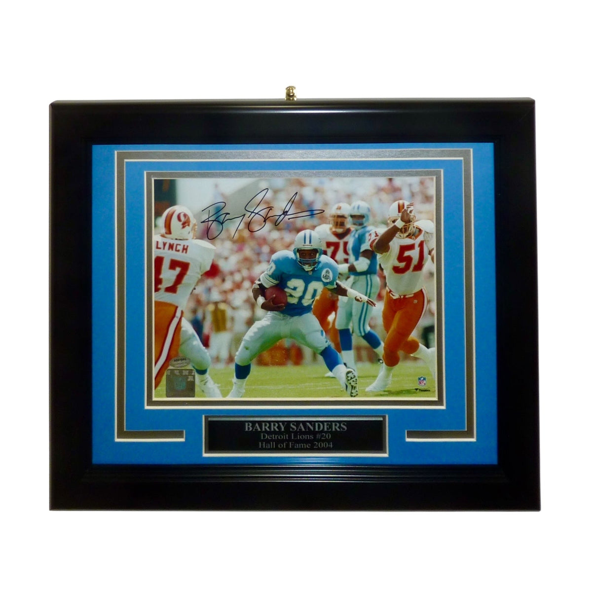 Autographed Barry Sanders Detroit Lions Deluxe Framed 8x10 Photo - Schwartz-Powers Sports Memorabilia