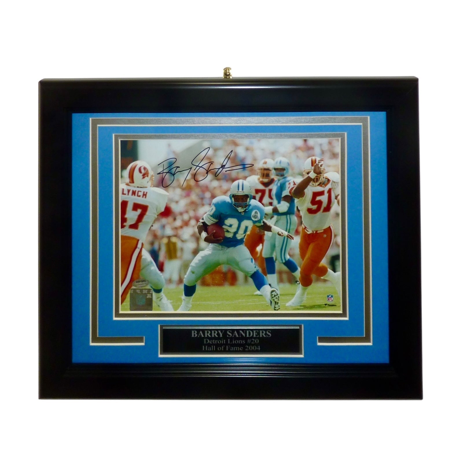Autographed Barry Sanders Detroit Lions Deluxe Framed 8x10 Photo - Schwartz-Powers Sports Memorabilia