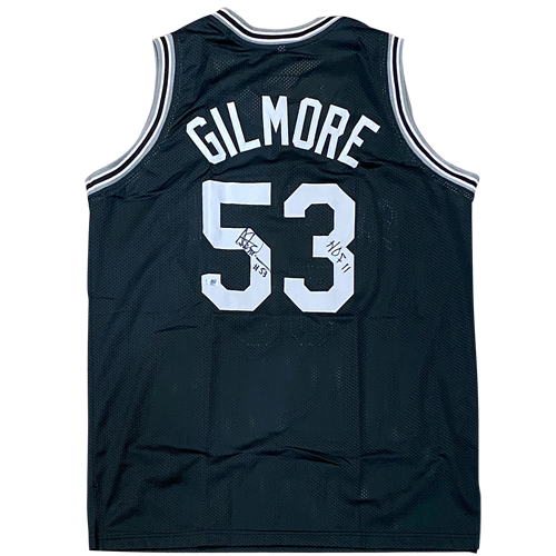 Autographed Artis Gilmore San Antonio (Black #53) Custom Jersey w/ HOF 11 - JSA-Powers Sports Memorabilia