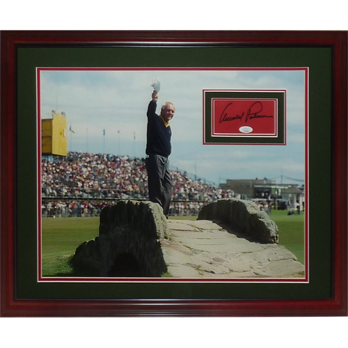 Autographed Arnold Palmer 1995 British Open At St. Andrews Deluxe Framed 16x20 Photo with Matted Signature - JSA-Powers Sports Memorabilia