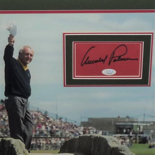 Autographed Arnold Palmer 1995 British Open At St. Andrews Deluxe Framed 16x20 Photo with Matted Signature - JSA-Powers Sports Memorabilia