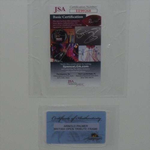 Autographed Arnold Palmer 1995 British Open At St. Andrews Deluxe Framed 16x20 Photo with Matted Signature - JSA-Powers Sports Memorabilia