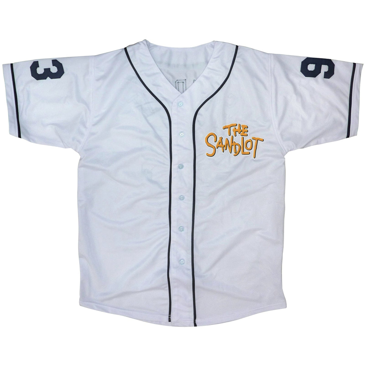 Autographed The Sandlot Cast (White #93) Custom Baseball Jersey - 6 Signatures - Beckett-Powers Sports Memorabilia