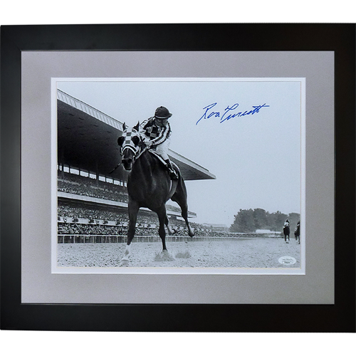 Autographed Ron Turcotte Secretariat (Looking Back) Deluxe Framed 11x14 Photo - JSA-Powers Sports Memorabilia