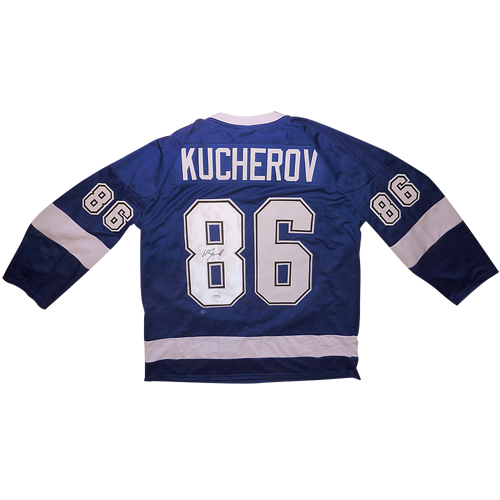 Autographed Nikita Kucherov Tampa Bay (Blue #86) Custom Jersey - JSA-Powers Sports Memorabilia