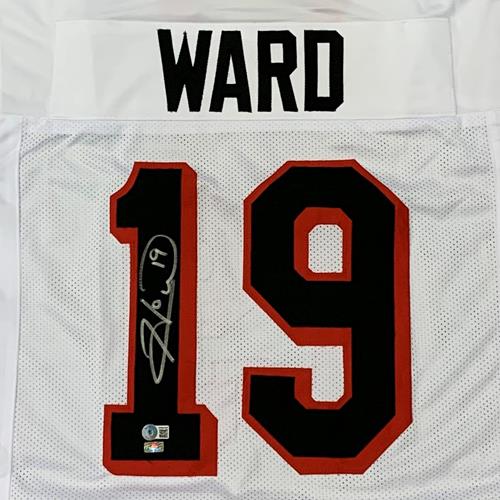 Autographed Hines Ward Georgia (White #19) Custom Jersey - BAS-Powers Sports Memorabilia