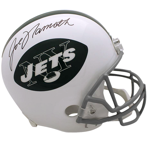 Autographed Joe Namath New York Jets Deluxe Full-Size Replica Helmet - JSA-Powers Sports Memorabilia