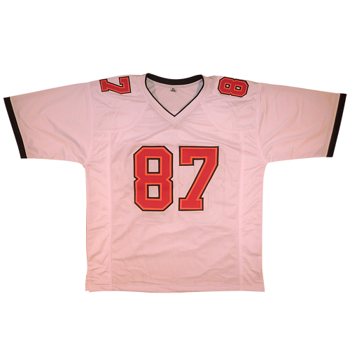 Autographed Rob Gronkowski Tampa Bay (White #87) Custom Jersey - Radtke-Powers Sports Memorabilia