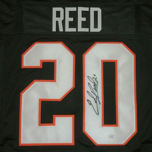 Autographed Ed Reed Miami (Green #20) Custom Jersey - JSA-Powers Sports Memorabilia