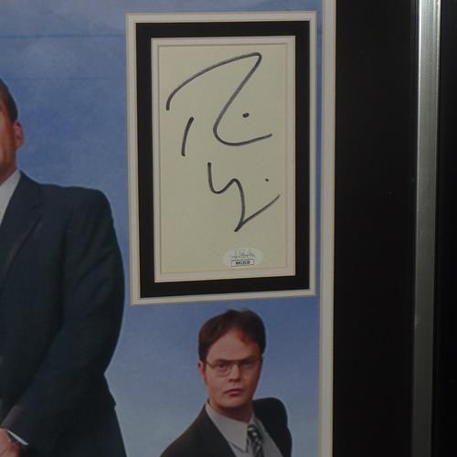 The Office Full-Size TV Poster Deluxe Framed with 5 Cast Autographs - JSA | Collectible Memorabilia-Powers Sports Memorabilia