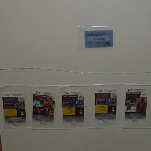 The Office Full-Size TV Poster Deluxe Framed with 5 Cast Autographs - JSA | Collectible Memorabilia-Powers Sports Memorabilia